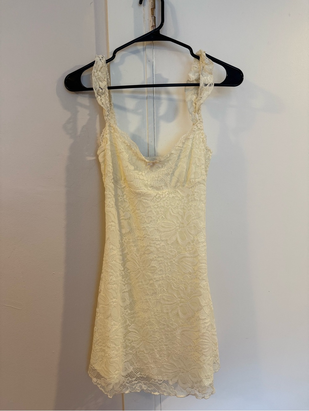 Princess Polly Yellow Lace Mini Slip Dress